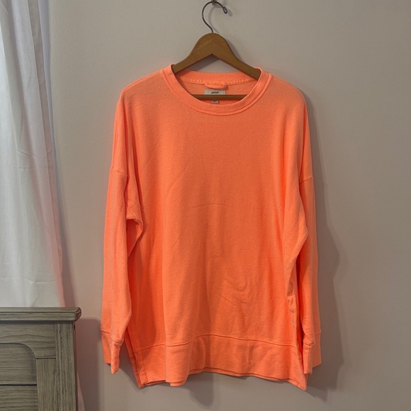 aerie Tops - Aerie Neon Orange Oversized Sweatshirt